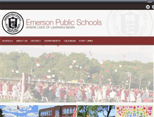 Tablet Screenshot of emersonschools.org